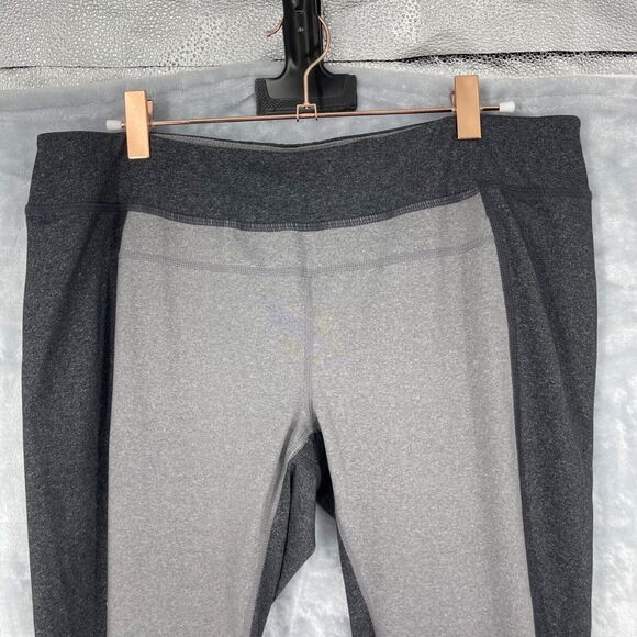 prAna Gabi Leggings Womens XL Contrast Gray Mid-rise Tight Compression Hot Yoga - Picture 2 of 16